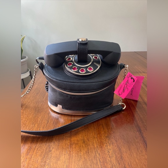 Betsey Johnson Telephone Crossbody & Coin Purse Set, NWT - Picture 8 of 14